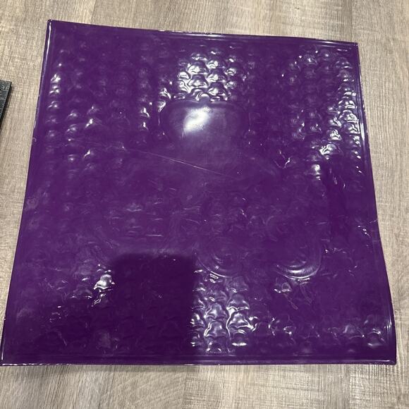 Crown Royal Bar Spill Mat Rubber purple white logo Large 16 1/2" Sq RARE htf new - Picture 3 of 6